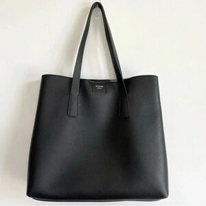 NWOT Guess Black Satchel Shoulder Bag Faux Leather Gold Hardware Pebbled Classic